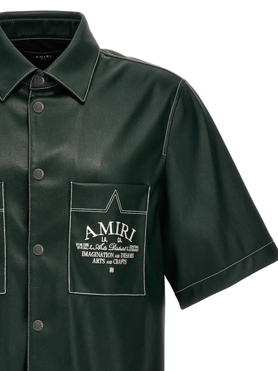 Shop Amiri ' Arts District Camp' Shirt In Green