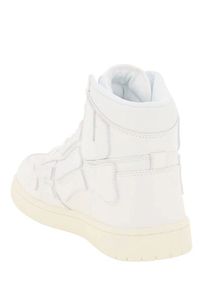 Shop Amiri 'skel' Top Hi Sneakers In White