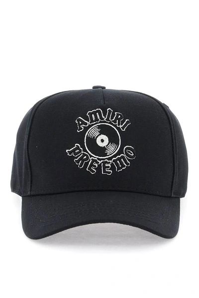 Shop Amiri Baseball Cap With Premier Record Embroidery In Black