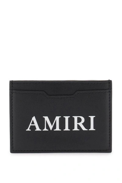 Shop Amiri Logo Cardholder In Black