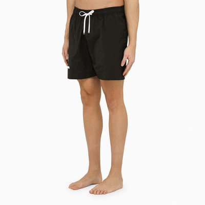 Shop Amiri Swim Shorts With Logo In Black