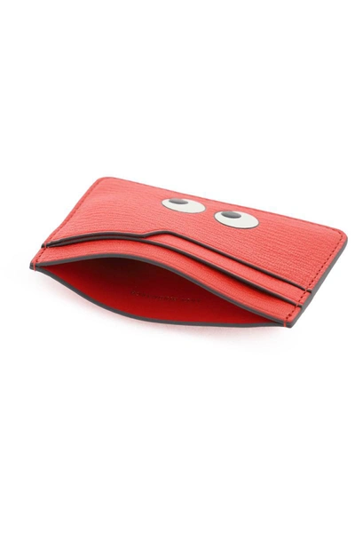 Shop Anya Hindmarch Eyes Cardholder In Red