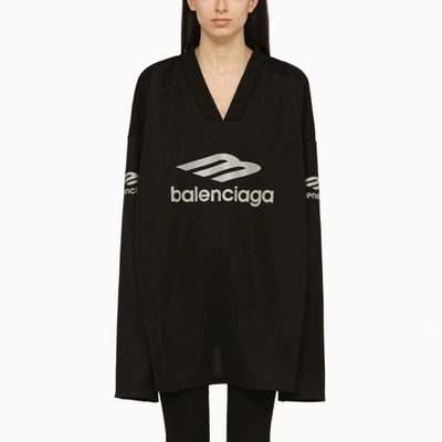 Shop Balenciaga 3b Sports Icon T-shirt In Black