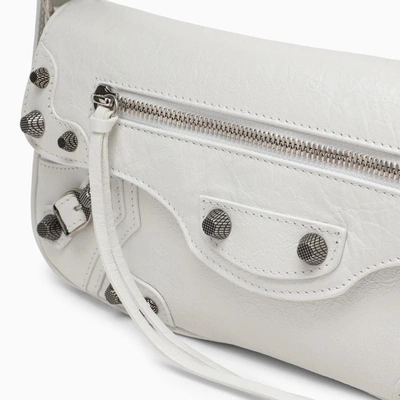 Balenciaga Extra Small Le Cagole Lambskin Leather Shoulder Bag In White