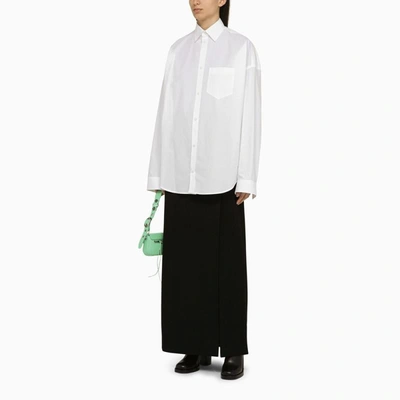 Shop Balenciaga Long Skirt In Black