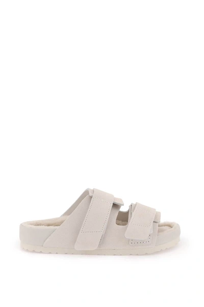 Shop Birkenstock X Tekla Uji Slides In White