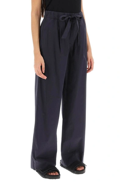 Shop Birkenstock X Tekla Pajama Pants In Organic Poplin In Blue