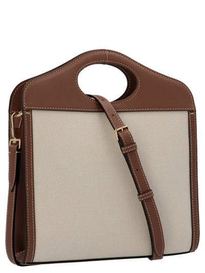 Shop Burberry 'pocket' Crossbody Bag In Brown