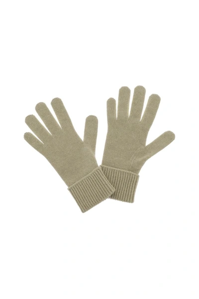 Shop Burberry Cashmere Gloves In Brown