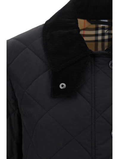 Shop Burberry Down Jackets In Black
