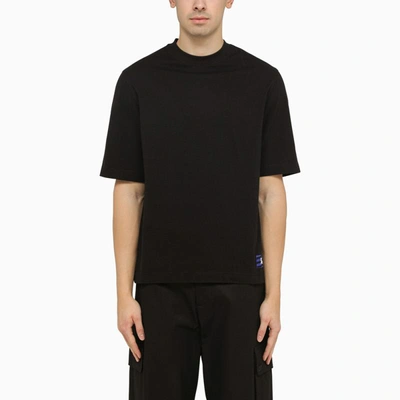 Shop Burberry Oversize Crew-neck T-shirt In Black