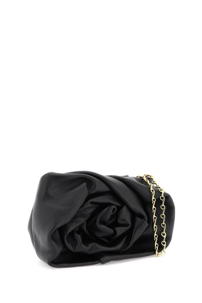 Shop Burberry Rose Mini Crossbody Bag In Black
