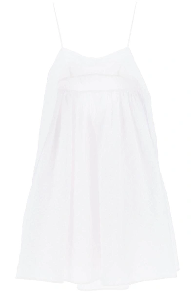 Shop Cecilie Bahnsen 'susu' Matlasse Dress In White