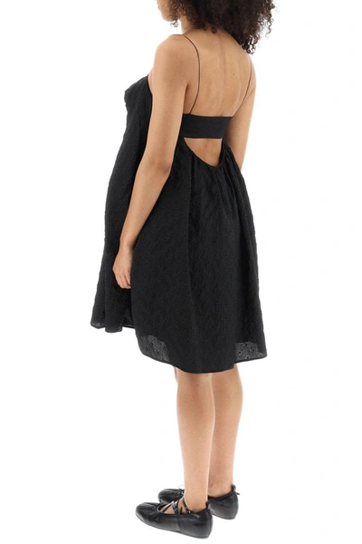 Shop Cecilie Bahnsen 'susu' Matlasse Dress In Black
