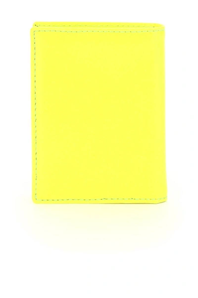 Shop Comme Des Garçons Comme Des Garcons Wallet Fluo Leather Bifold Wallet In Multicolor