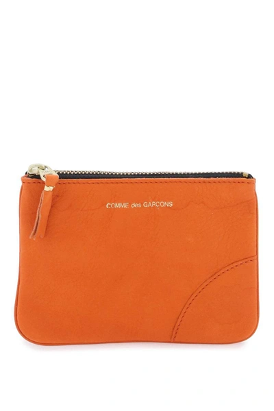 Shop Comme Des Garçons Comme Des Garcons Wallet Leather Coin Purse In Orange