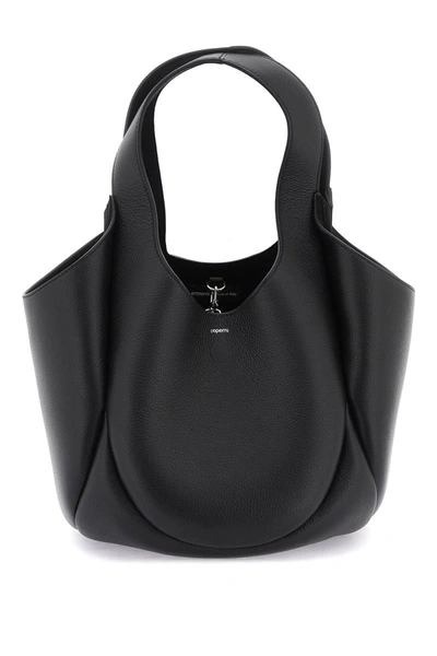 Shop Coperni Leather Bucket Bag In Black