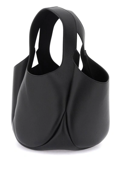 Shop Coperni Leather Bucket Bag In Black