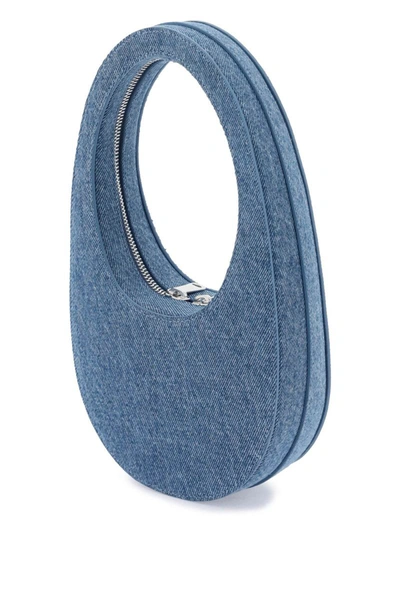 Shop Coperni Swipe Mini Hobo Bag In Blue