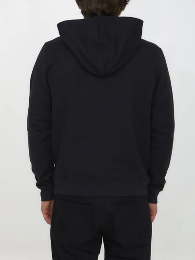 Shop Saint Laurent Cotton Hoodie In Black