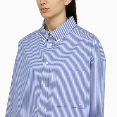 Shop Darkpark Blue/white Striped Button-down Shirt