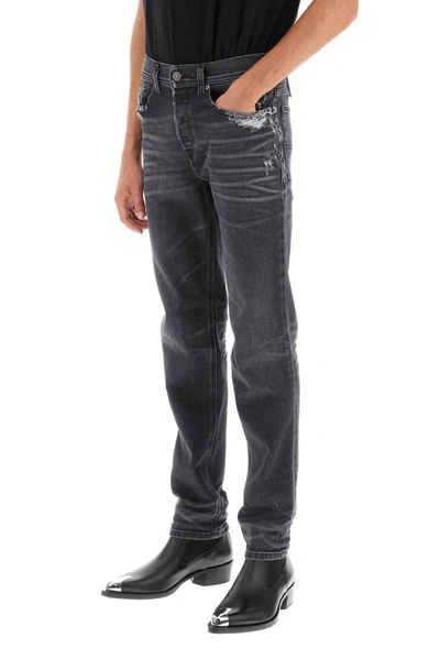 Shop Diesel 023 D-finitive Regular Fit Jeans In Grey