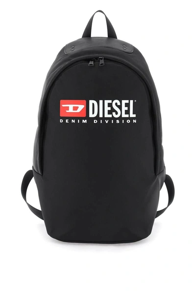 Shop Diesel Logo Rinke Backpack In Black
