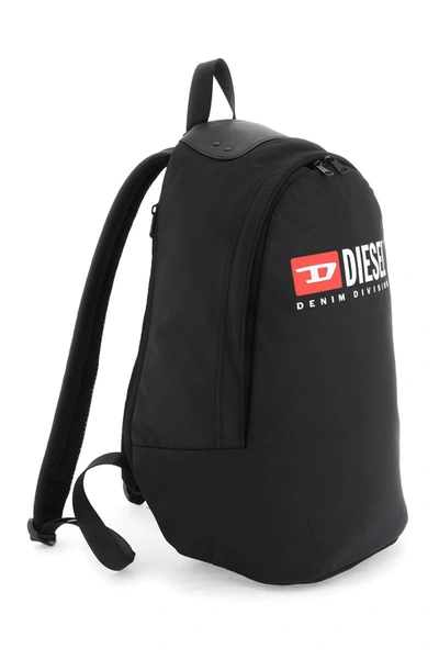 Shop Diesel Logo Rinke Backpack In Black