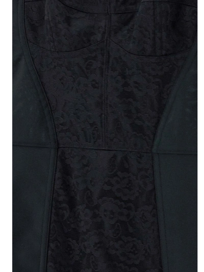 Dolce & Gabbana A Dress With A Girdle And Breast. In Black