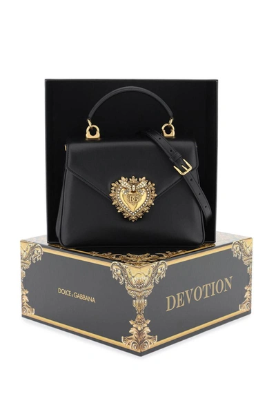 Shop Dolce & Gabbana Devotion Handbag In Black