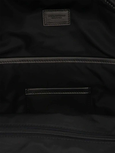 Shop Dolce & Gabbana Logo Nylon Backpack In Black