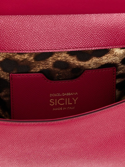 Shop Dolce & Gabbana Sicily Mini Handbag In Fuchsia