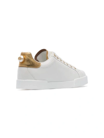 Dolce & Gabbana Portofino Sneakers In White