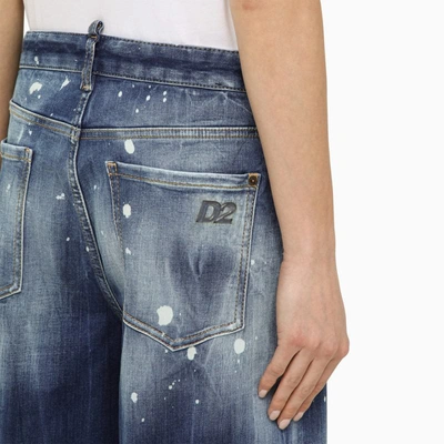 Shop Dsquared2 Kinki Traveller Washed Denim Jeans In Blue