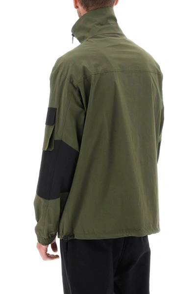 Shop Dsquared2 Technical Blouson Jacket In Stretch Cotton In Green