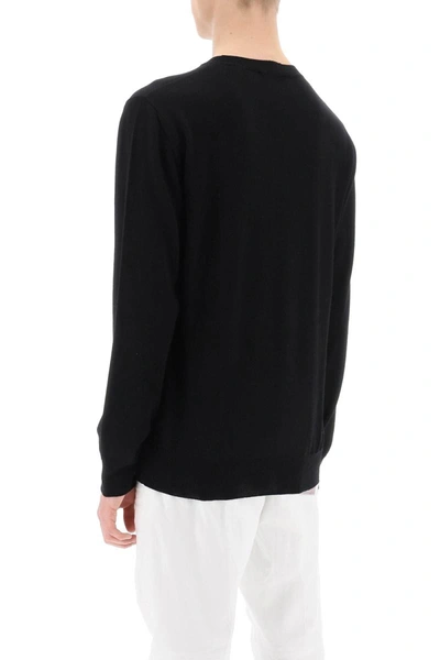 Shop Dsquared2 Textured Logo Sweater In Black