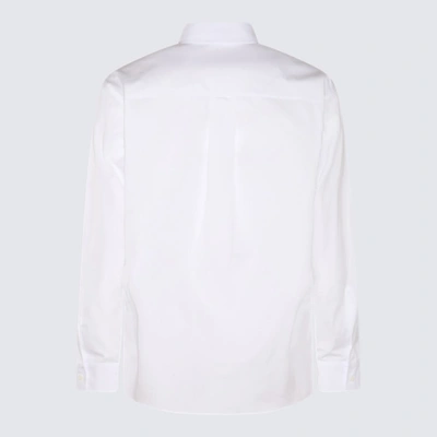 Shop Dsquared2 White And Black Cotton Shirt