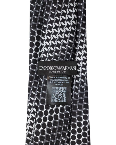 Shop Ea7 Emporio Armani Necktie In Black