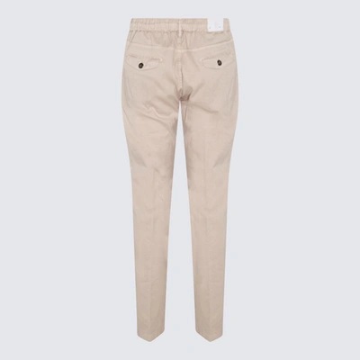 Shop Eleventy Beige Cotton Pants