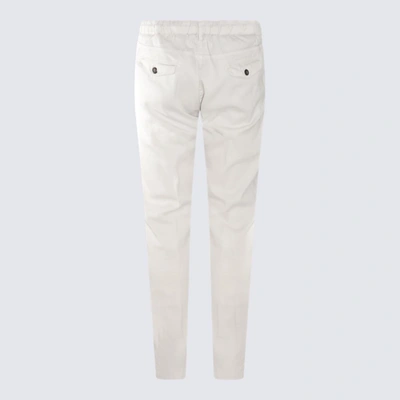 Shop Eleventy White Cotton Pants