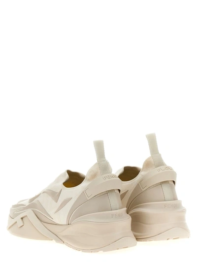 Shop Fendi ' Flow' Sneakers In White