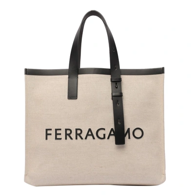 Shop Ferragamo Bags In Beige