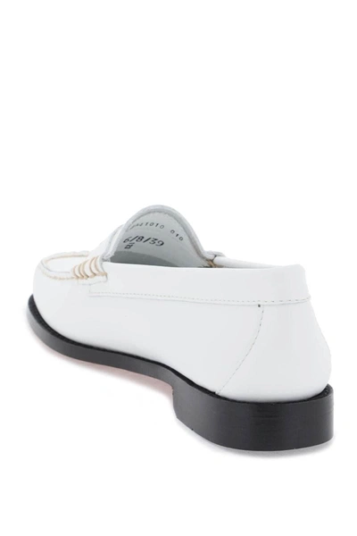 Shop Gh Bass G.h. Bass Weejuns Penny Loafers In White