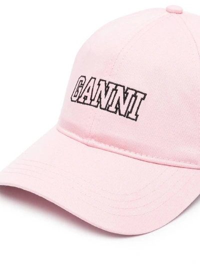 Shop Ganni Hats In Sweet Lilac