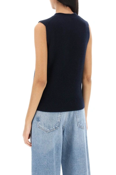 Shop Guest In Residence Layer Up Cashmere Vest In Blue