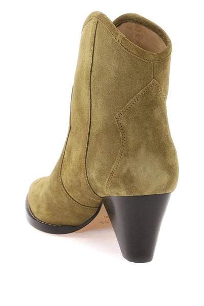Shop Isabel Marant 'darizo' Suede Ankle-boots In Beige