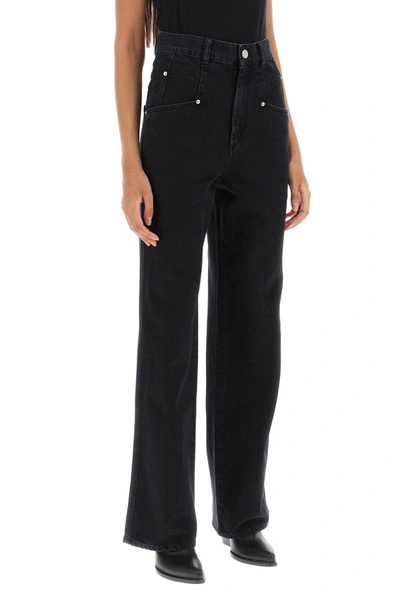 Shop Isabel Marant 'dileskoa' Straight Cut Jeans In Black