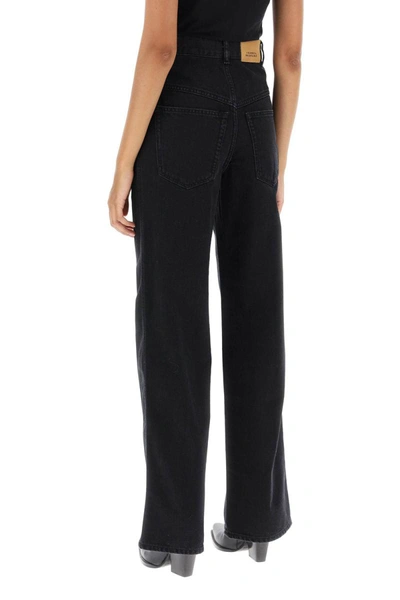 Shop Isabel Marant 'dileskoa' Straight Cut Jeans In Black