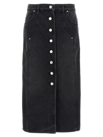 Shop Isabel Marant Étoile 'vandy' Skirt In Black