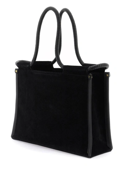 Shop Isabel Marant Suede Toledo Tote Bag In Black